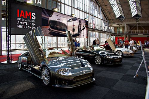 Spyker supercars op de International Amsterdam Motor Show