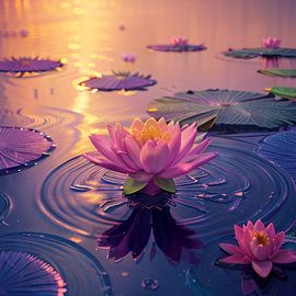 Water lilies 3 by Wilfried van Dokkumburg