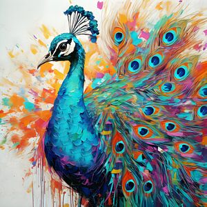 Peacock, die Kraft der Farbe von WeLoveArt