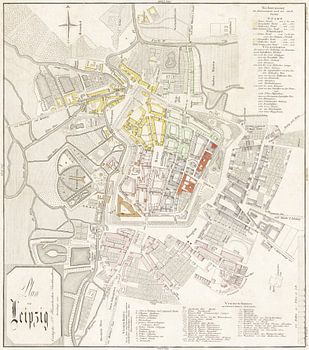 Leipzig, Karte 1832