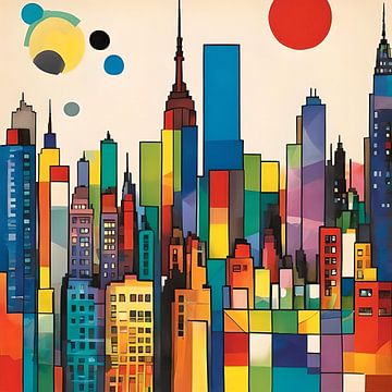 New York City Skyline van Gert-Jan Siesling
