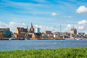 Blick auf die Hansestadt Rostock