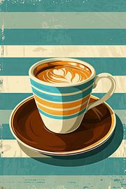 Coffee - Colourful abstraction by Poster Art Shop