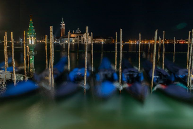 Venise - Vue de la Piazzetta San Marco vers San Giorgio Maggiore par t.ART