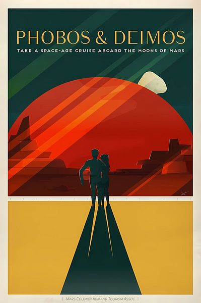 SpaceX Mars Colonization and Tourism Association Phobos &amp; Deimos by Steven Kingsbury