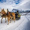 Pferdeschlittenfahrt auf der Seiser Alm von t.ART