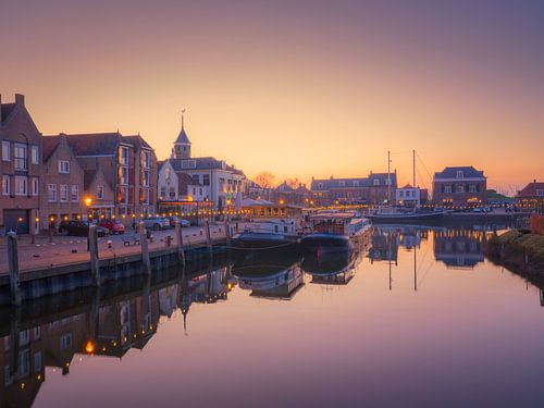 Willemstad bei Nacht, Willemstad, Noord-Brabant, Niederlande von Bas Meelker