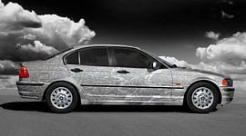 BMW 3 Series Type E46 Art Car in grey colors by aRi F. Huber