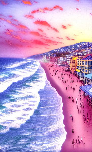 Strand in frankreich von Niek Traas