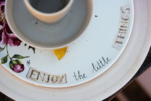 Geniet van de kleine dingen des levens