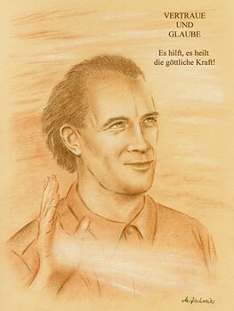 Portrait Bruno Gröning mit Heilstrom