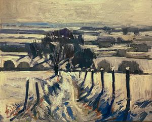 Schneebedeckter Weg