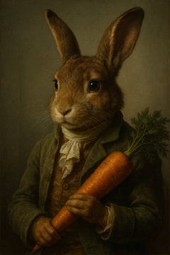 Renaissance Rabbit with Carrot