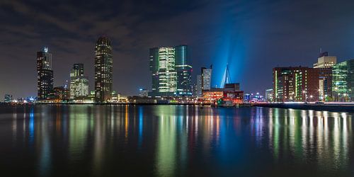 Rotterdam Skyline Lights - Part two by Tux Photography