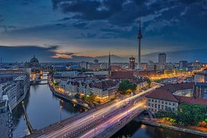 Berlin Blick Richtung Alexanderplatz von Dennis Donders