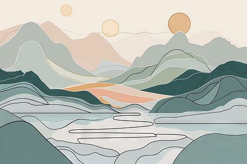 Abstract landschap