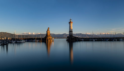 La célèbre entrée du port de l'île de Lindau