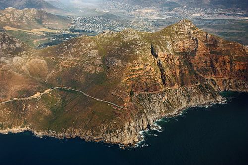 Cape peninsula aerial view VII - Chapmans Peak Drive by Meleah Fotografie