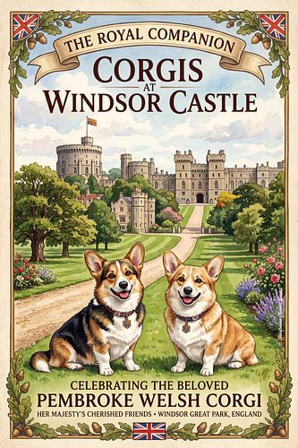 Le corgi sur Theodor Decker