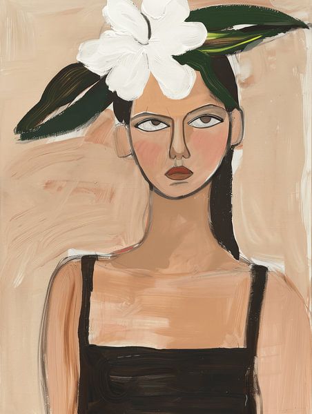 Humorous portrait &quot;When you're not having your day&quot; by Carla Van Iersel