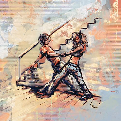 Mixed media - dansen in kleur