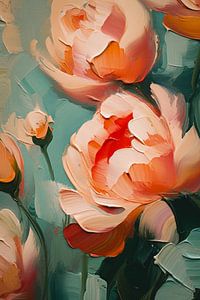 Tulpen in einem Gemälde