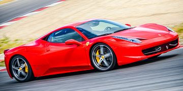 Ferrari 458 Italia sports car driving fast by Sjoerd van der Wal Photography
