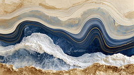 Vagues de l'océan doré