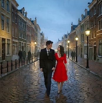 Romantic Evening Walk in Amsterdam