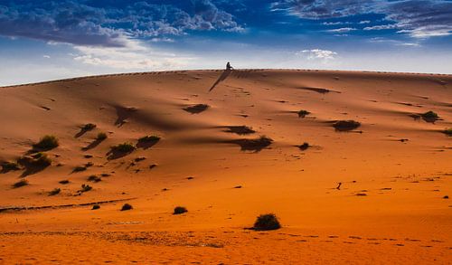 Mediteren in de woestijn, Sossusvlei,  Namibië