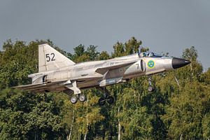 Landung Saab 37 Viggen.