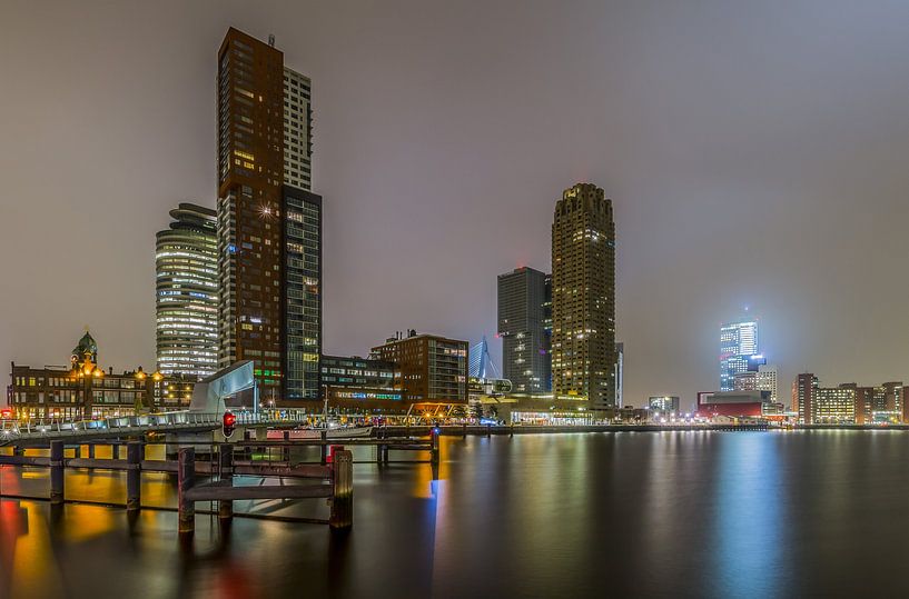 Skyline of Rotterdam by MS Fotografie | Marc van der Stelt