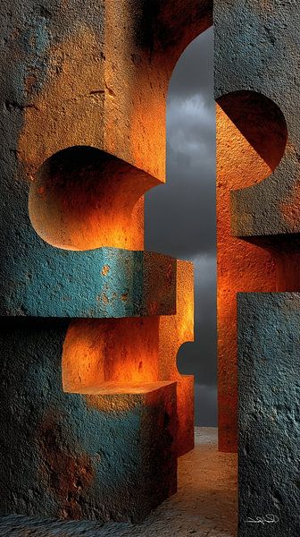 abstract forms and textures by Gelissen Artworks