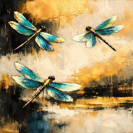 Shimmering Dragon Wings – Dance in the Golden Light by ButterflyPix