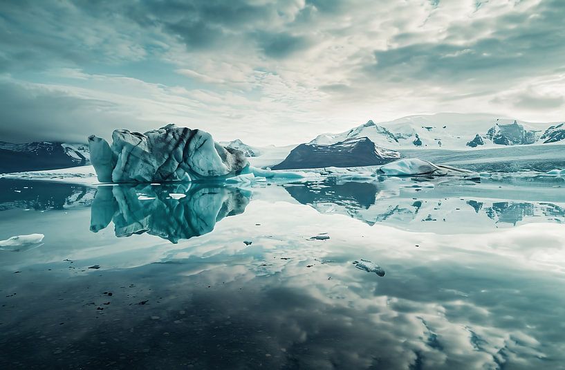 Winter an Norwegens Küste von fernlichtsicht