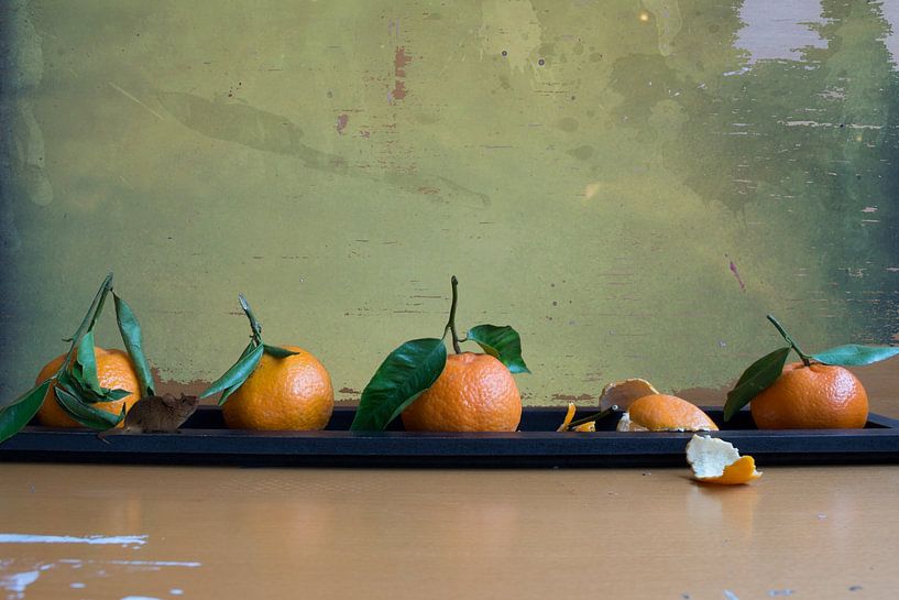 Vier mandarijnen van Harry van Rhoon