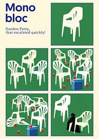 Poster Monobloc Five Squares by Rosi Feist