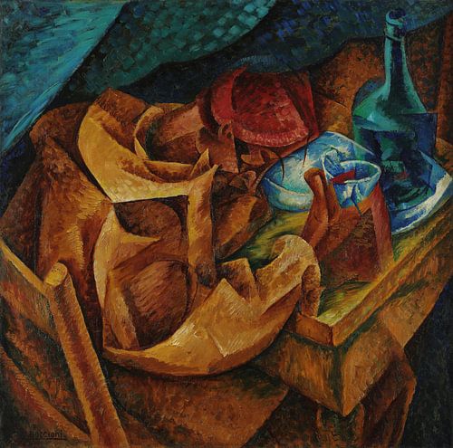 Umberto Boccioni, De drinker - 1914