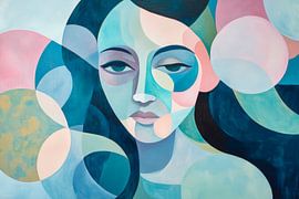 Stillleben einer träumerischen Frau von Poster Art Shop