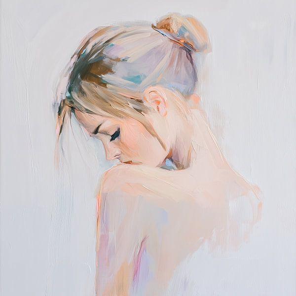 Dame in pastel van Thea