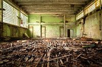 Gymnase abandonné à Tchernobyl.