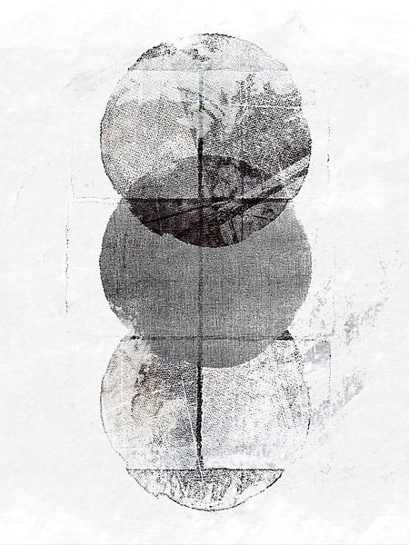 Scandinavian minimalism ivory gray by Mad Dog Art