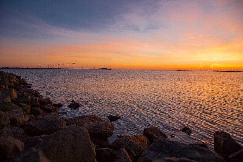 Zonsondergang Lemmer van robertjan boonstra