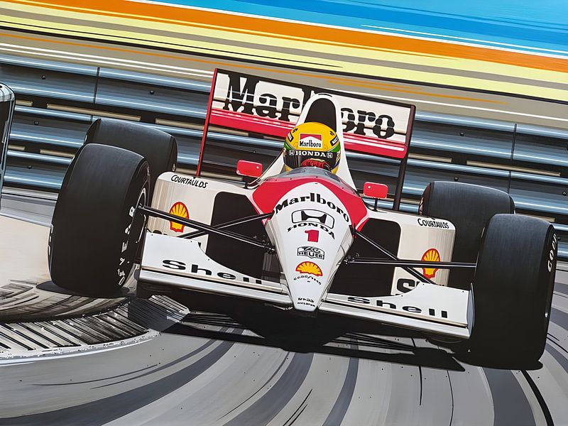 Aryton senna by Rivlows Art