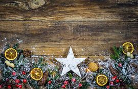 Rustic Christmas background decoration by Alex Winter