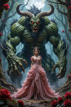 LYRATHON - A colossal monster and a young woman