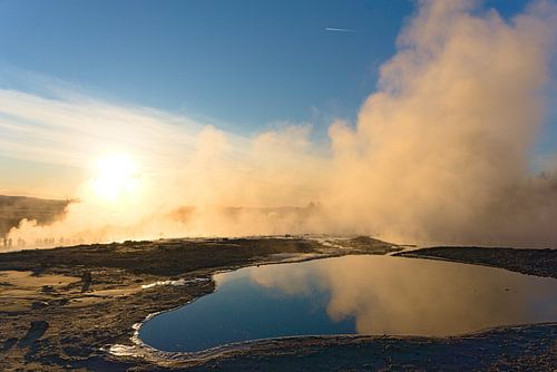 Dampen van de geiser
