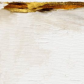 Modern Abstract goud Staand van Beeldmeester