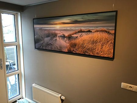 Paal 17 Texel Sunset Panorama 