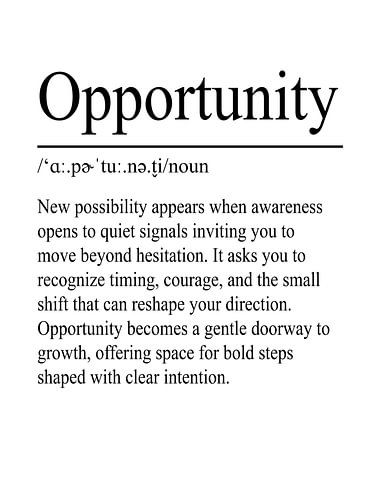 Opportunity Definition – Weiß